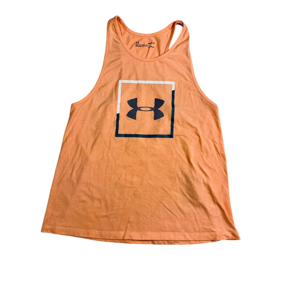 Under Armour loose fit heatgear tank top athletic racer back shirt sz Medium
